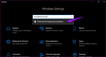 Sửa các phím dính không hoạt động Windows 10 8