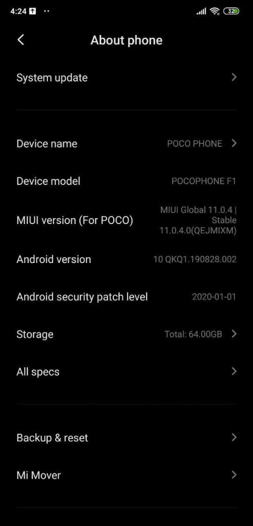 Điện thoại di động MIUI 11 Android 10 smartphones