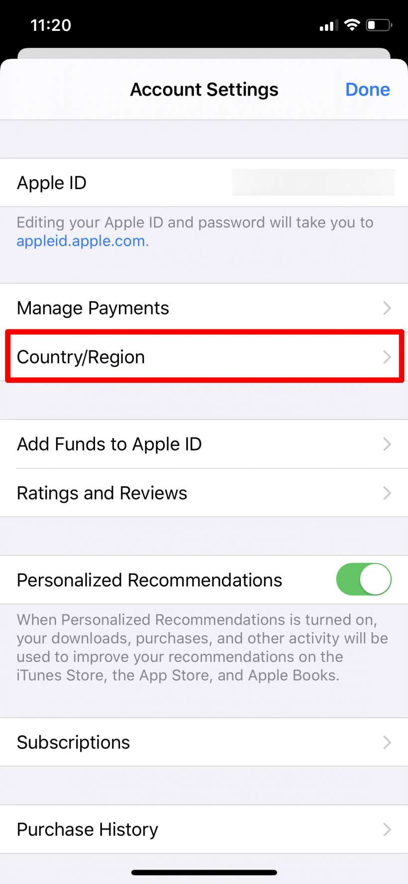 Cách thay đổi quốc gia hoặc khu vực trên App Store trên iPhone và iPad.