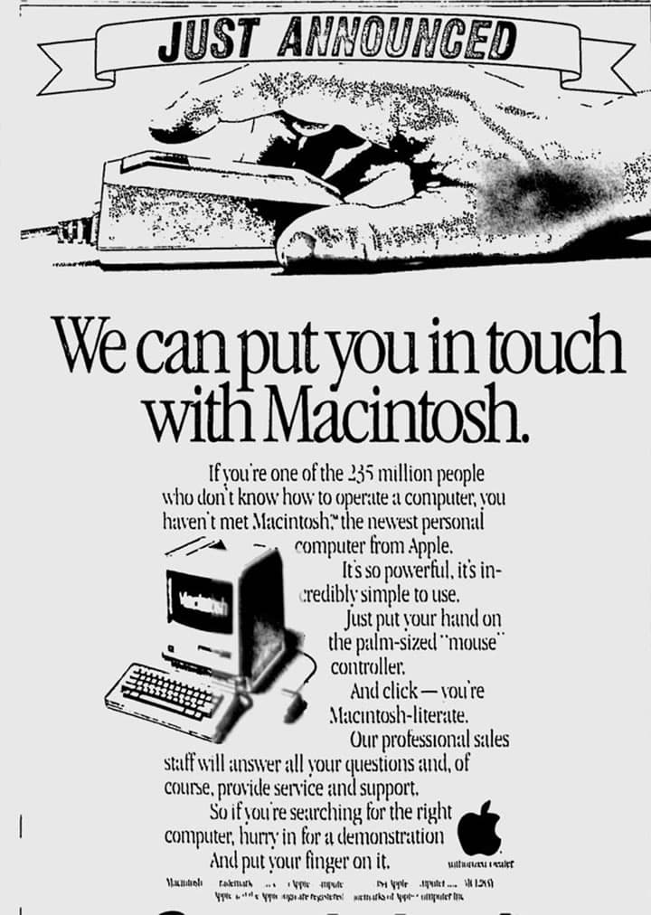 Hình ảnh quảng cáo của Macintosh mới