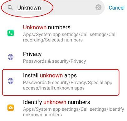 Bật ứng dụng không xác định trên Android Oreo trở lên