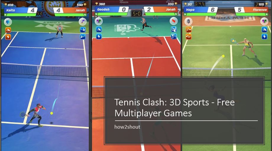 Tennis Clash 3D Sports - Trò chơi nhiều người chơi miễn phí
