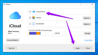 ▷ Cách thay đổi vị trí thư mục ổ iCloud trên Windows 10
