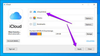 I Cloud Drive Thay đổi vị trí thư mục Windows 8