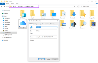 I Cloud Drive Thay đổi vị trí thư mục Windows 9