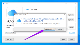 I Cloud Drive Thay đổi vị trí thư mục Windows 3