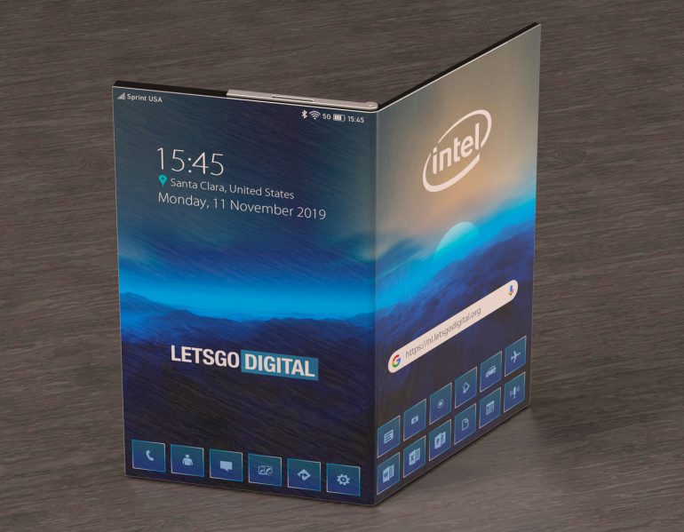 Bằng sáng chế điện thoại thông minh có thể gập lại Intel
