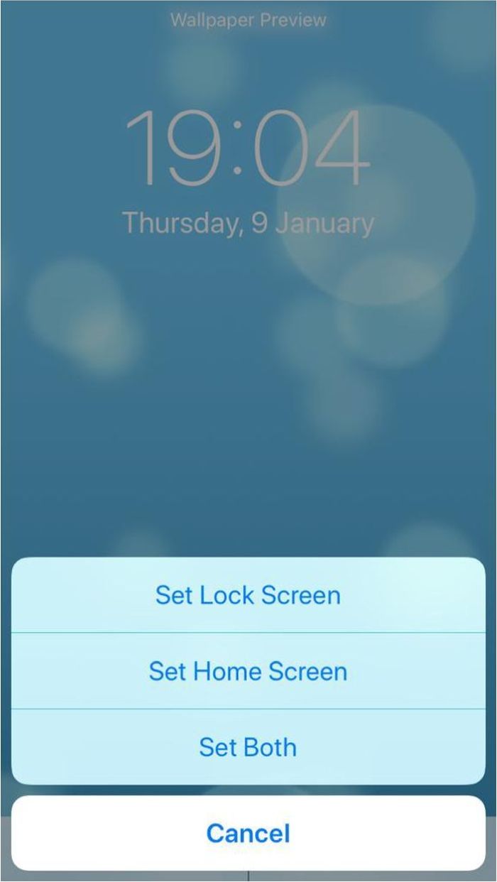 Đặt hình nền sống Iphone Dynamic Screen Set Tùy chọn