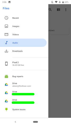 Ứng dụng tập tin Android Q