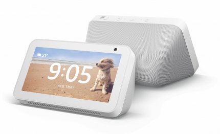 các Amazon Echo hiển thị trong màu sa thạch.