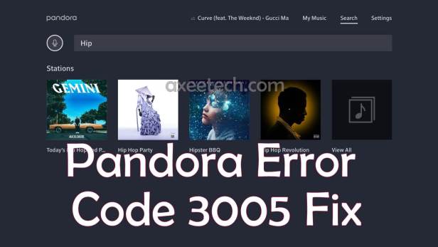 Mã lỗi Pandora 3005 Khắc phục