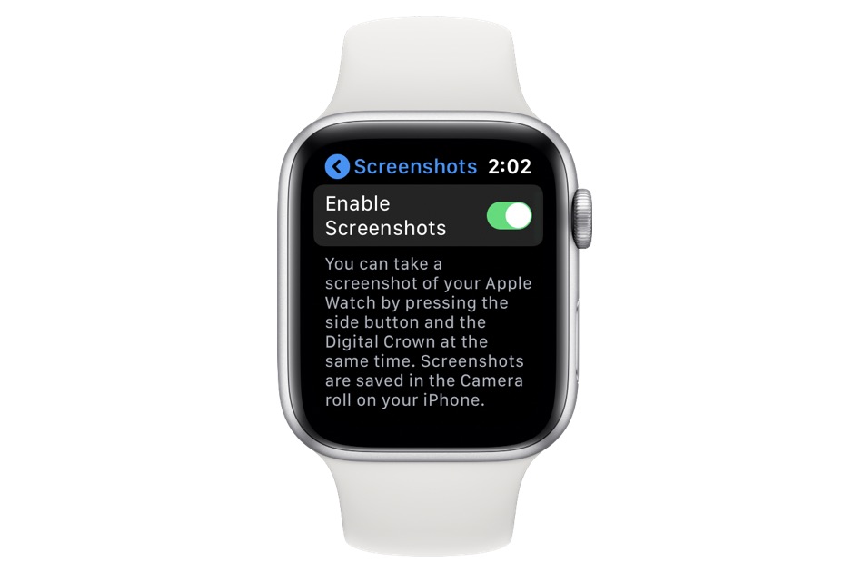 Apple Watch  vô hiệu hóa ảnh chụp màn hình