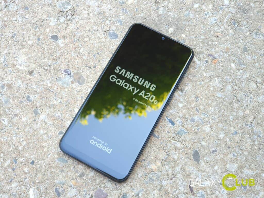 samsung galaxy a20e android 10