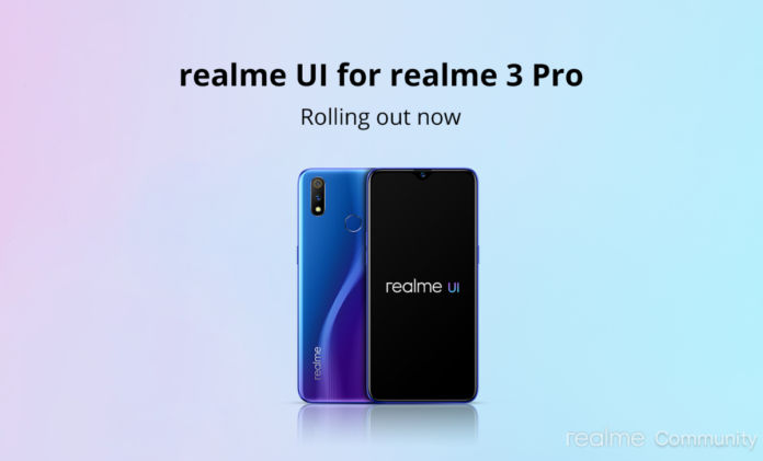 Giao diện người dùng Realme dựa trên Android 10 cho Realme 3 Chuyên nghiệp