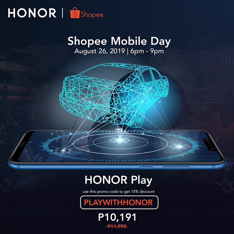 Thông báo bán hàng: HONOR Play sẽ có giá 10,191 PHP vào ngày 26 tháng 8!