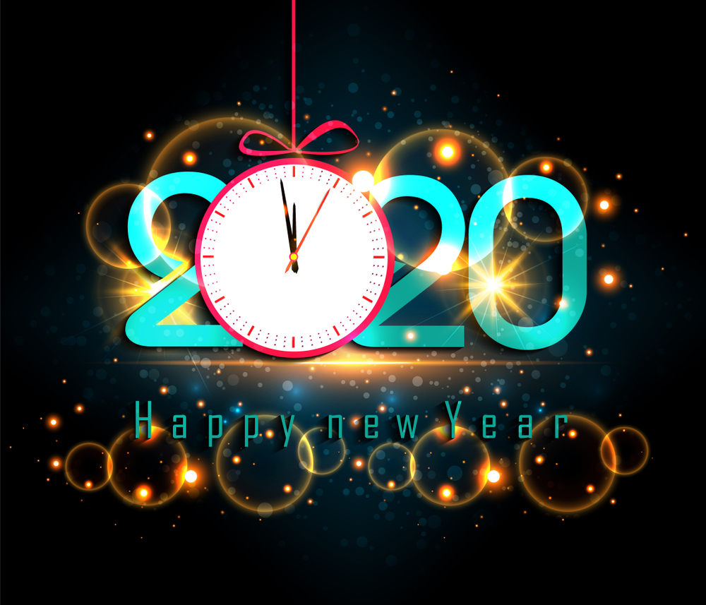 Hình nền chúc mừng năm mới 2020