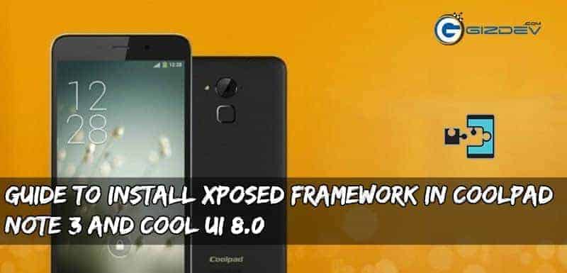 Khung Xposed trong Coolpad Note 3