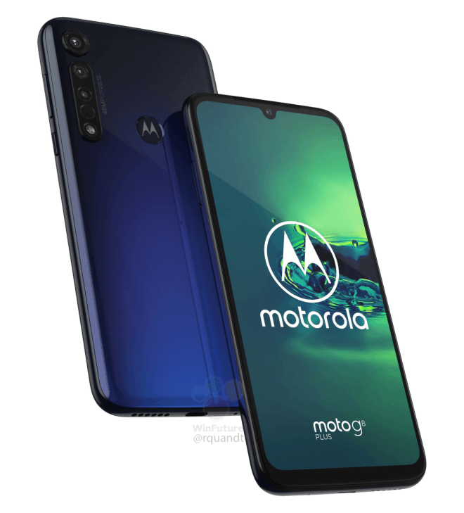 Motorola Moto G8 Plus Mặt trước màu xanh