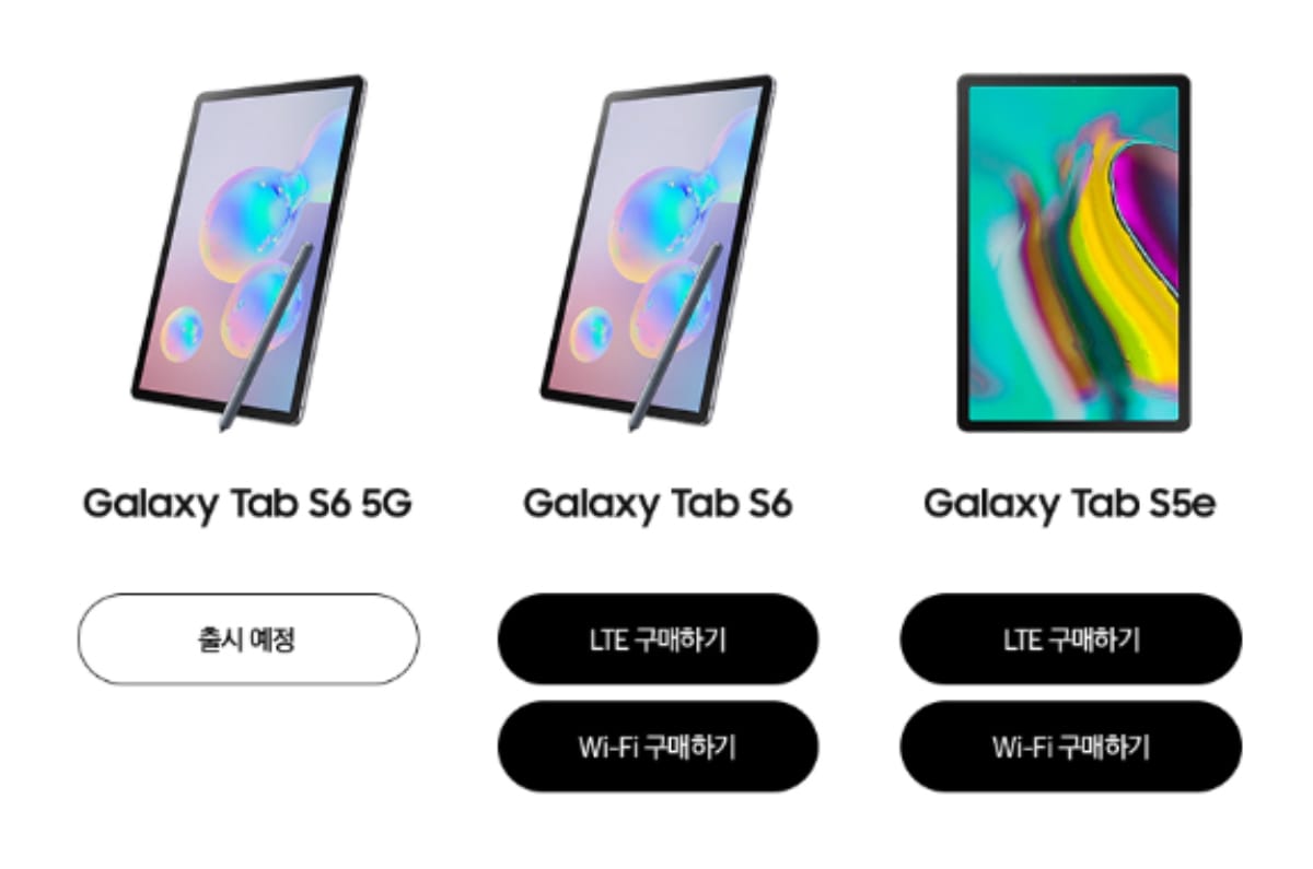 Samsung Galaxy Tab S6 5G Model Listed on Company Site, Launch Imminent