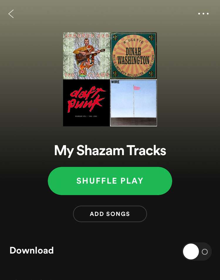 Bản nhạc Shazam của tôi