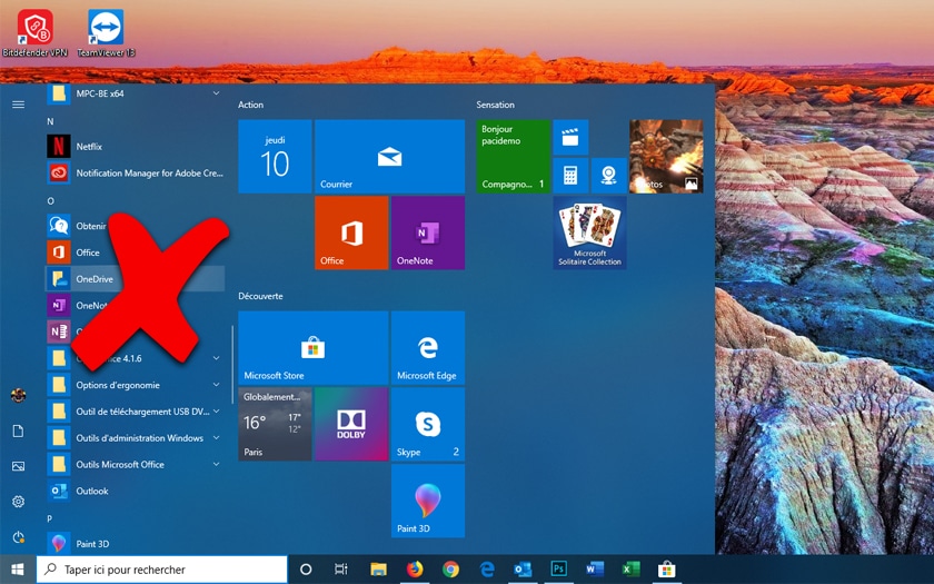 Gỡ cài đặt OneDrive Windows 10