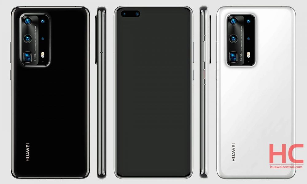 Kết xuất của Huawei P40 Pro cho thấy cấu hình khủng của 5 máy ảnh và phiên bản gốm 