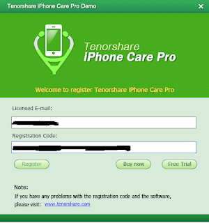 Đăng ký trên iPhone Care Pro
