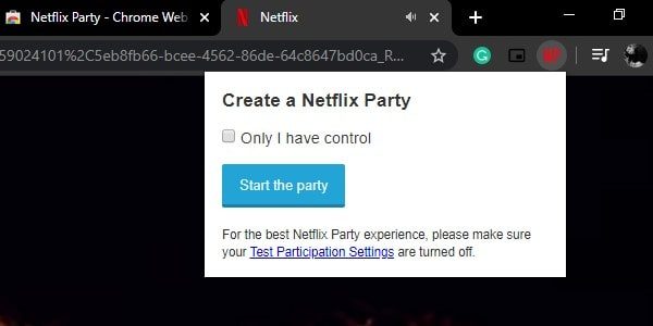 Bắt đầu bữa tiệc Netflix