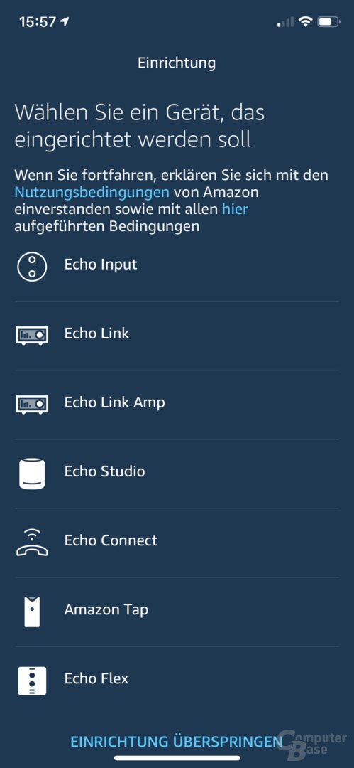 Amazon  Echo Flex trong ứng dụng Alexa