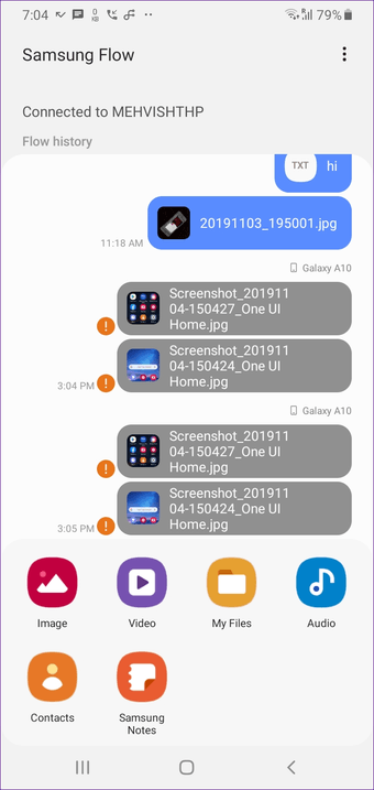 Ứng dụng điện thoại Microsoft của bạn Vs Samsung Flow 16