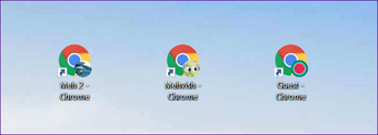 Thanh tác vụ biểu tượng hồ sơ Chrome 2