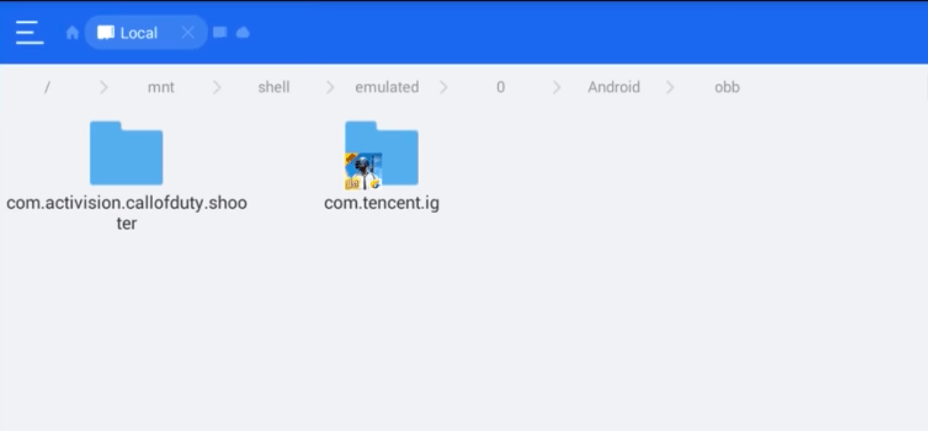 Dán Obb trên TGB Android