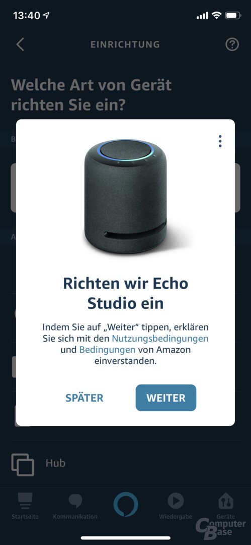 Thiết lập Studio Echo trong ứng dụng Alexa