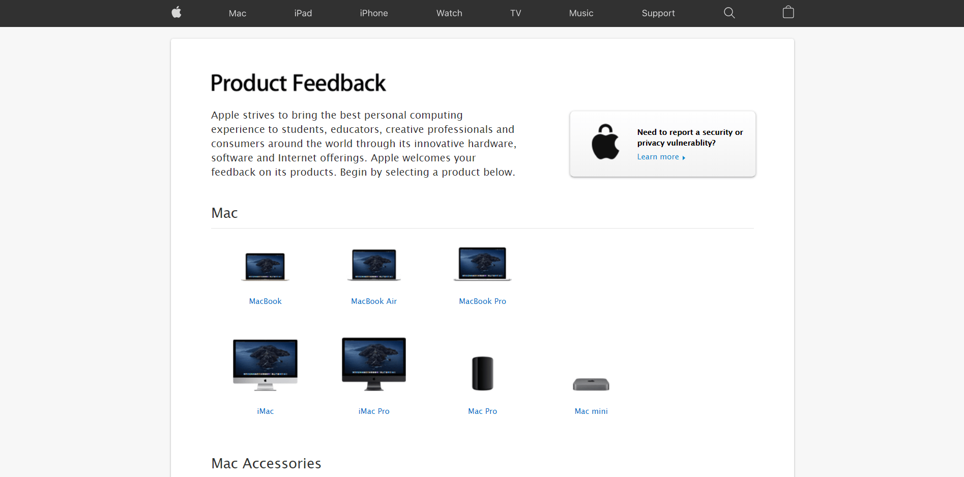 Apple  Phản hồi sản phẩm
