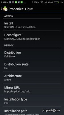Phân phối Linux Kali cho Android Mobile