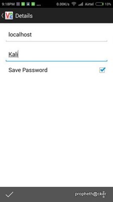 Trình xem VNC để chạy Kali Linux trong Android