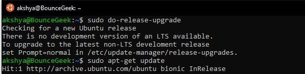 Kiểm tra bản phát hành Ubuntu mới