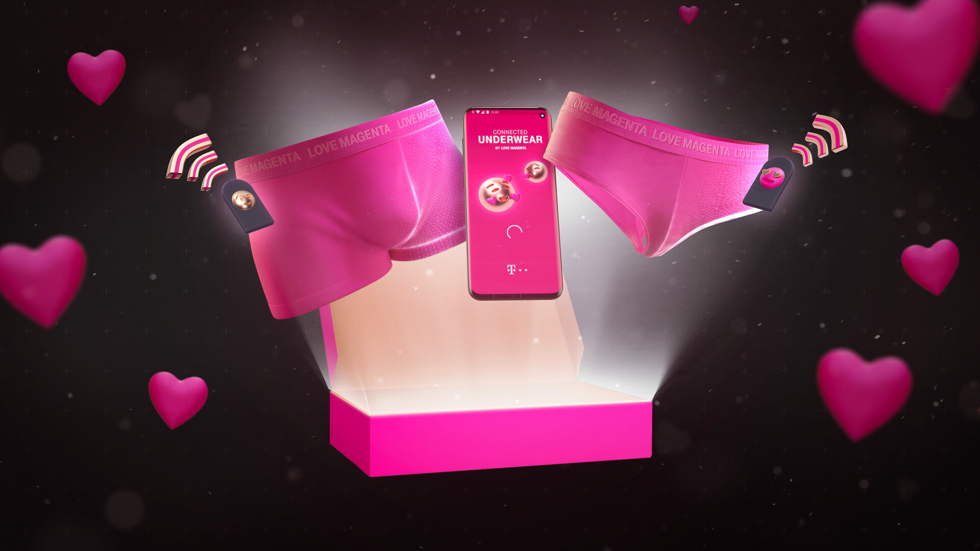 Telekom Love Magenta Connected underwear