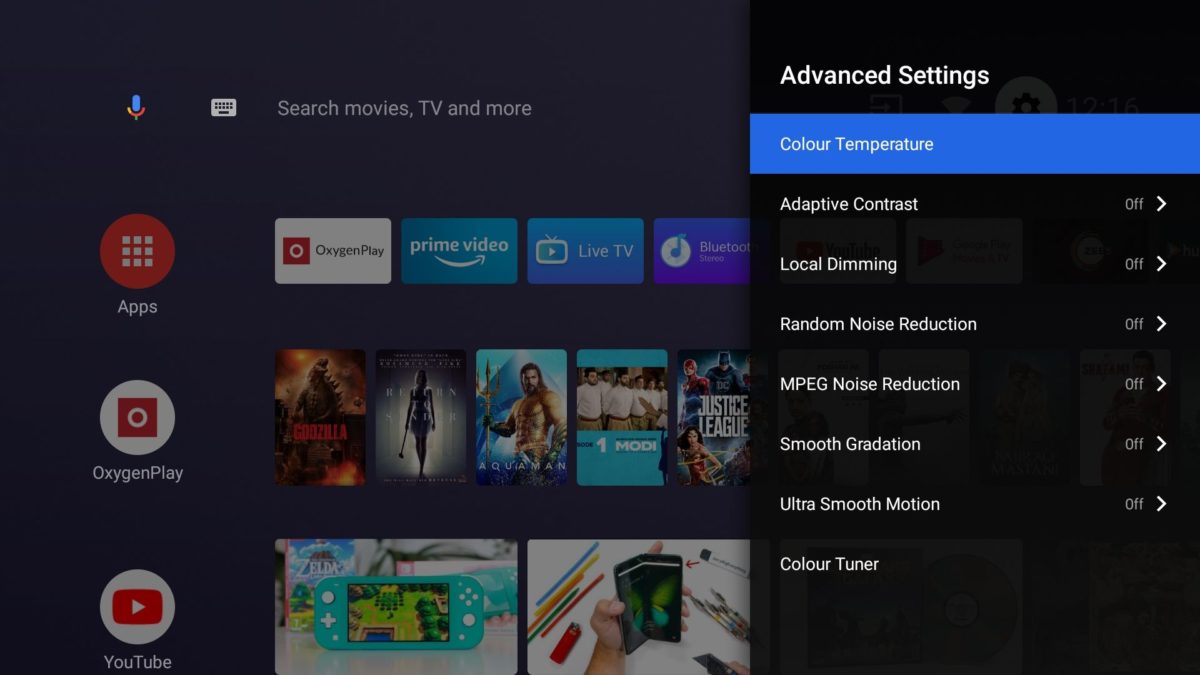Tùy chọn điều chỉnh hình ảnh nâng cao của OnePlus TV