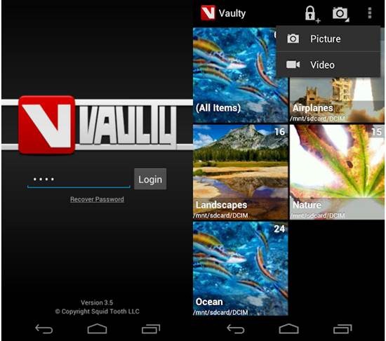 Ẩn hình ảnh trong Vaulty 12 Ứng dụng khóa ảnh tốt nhất cho Android