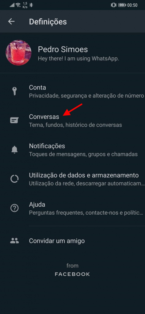 Kullanıcı WhatsApp yazı tipi boyutunu değiştir