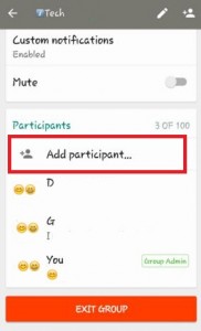 Cách thêm người tham gia trong nhóm WhatsApp