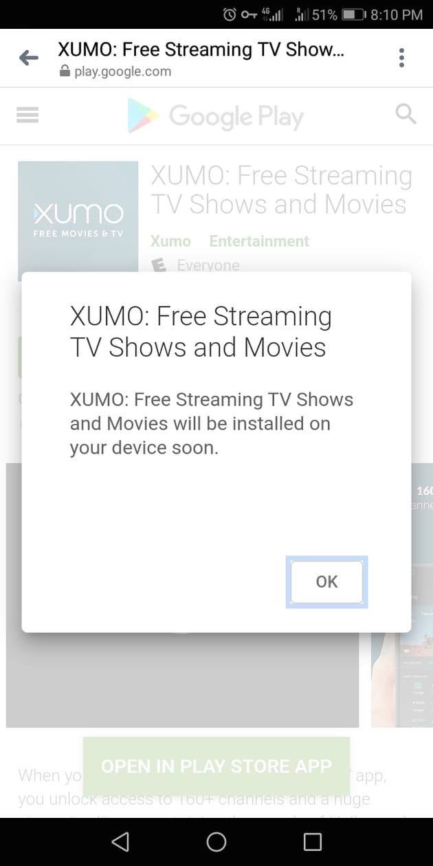 Bươc 4 - Cách cài đặt XUMO trên thiết bị Android