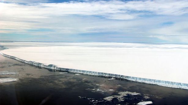 Dünyanın en büyük sürüklenen buzu & # 039; 4 Londra'nın iki katı büyüklüğünde açık okyanusa girmek üzere 4
