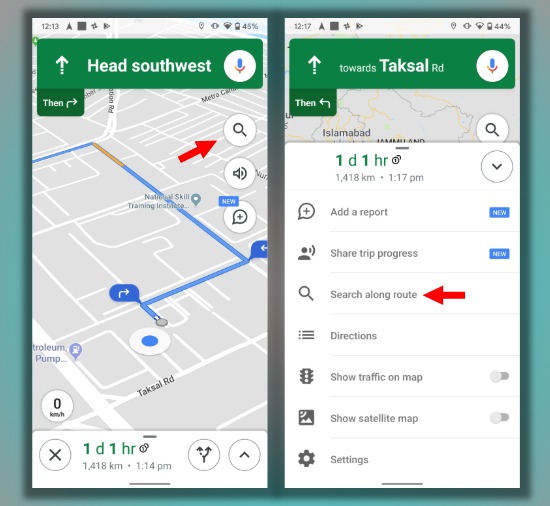 bản đồ Google 7 Các tính năng ẩn Tìm kiếm dọc theo tuyến đường