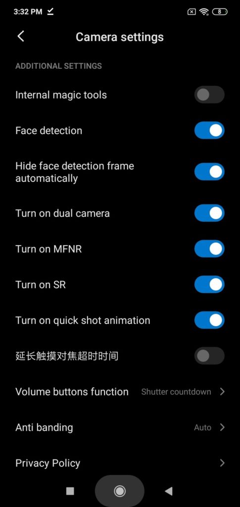 Ứng dụng camera Xiaomi với các tính năng thử nghiệm