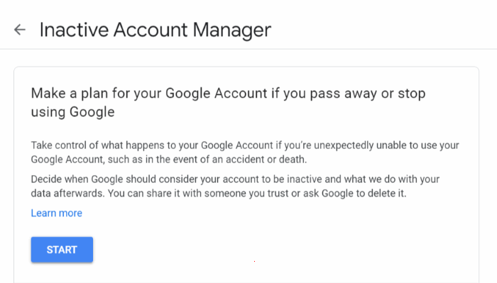 quản lý xóa tài khoản google không hoạt động