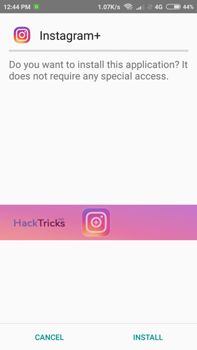 cài đặt instagram plus cho android