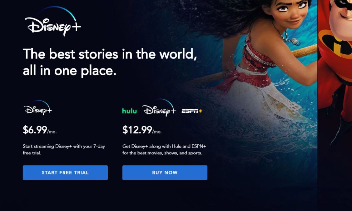 Disney cộng với trang đăng ký
