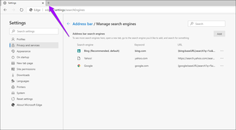Công cụ tìm kiếm thay đổi Chromium của Microsoft Edge 6